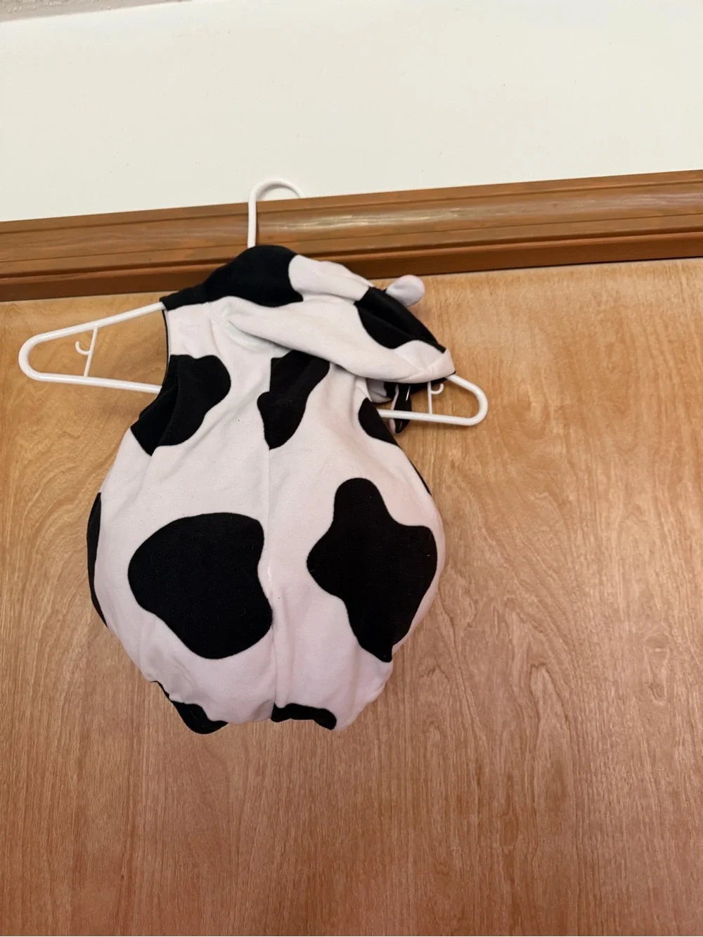 Carter's Cow-Print costume with Pink Cow Face Accent - Black & White - Picture 2 of 3